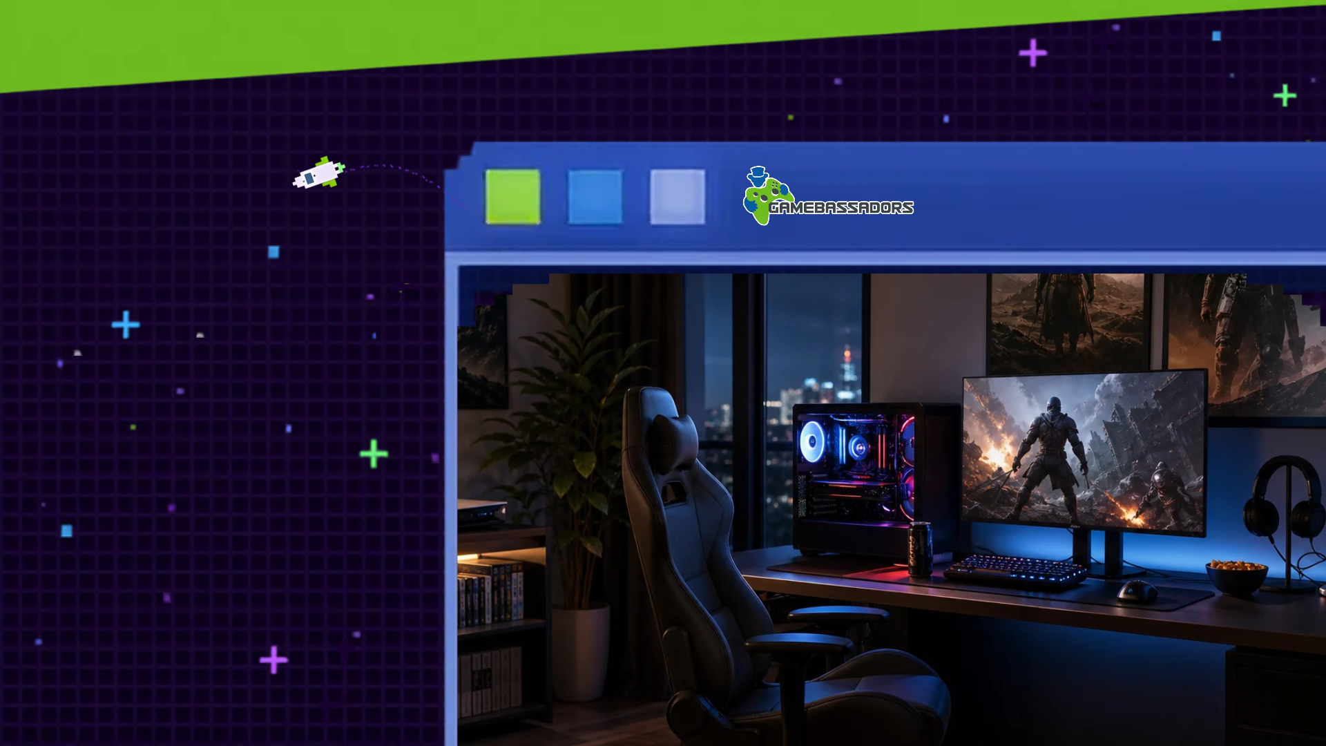 Gaming room with lighting ambient